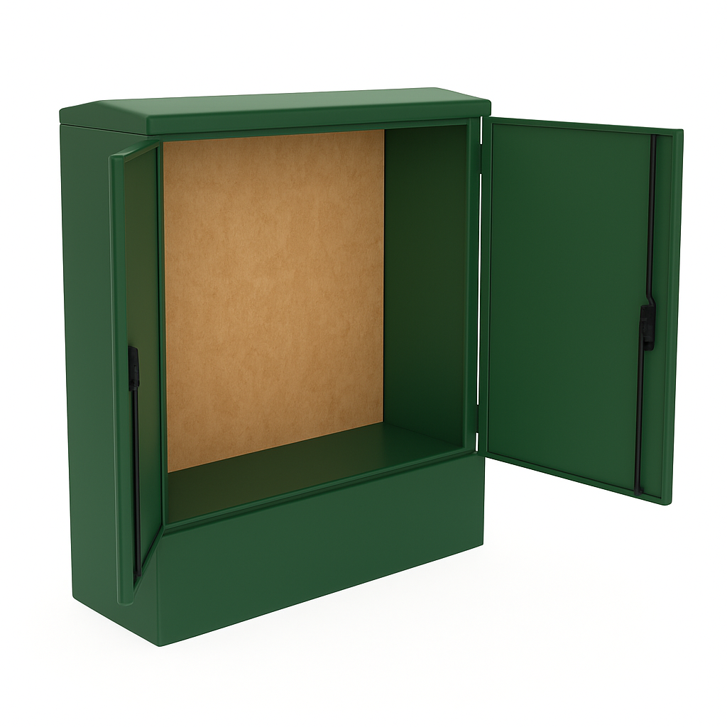 GRP Cabinet 1060 x 1064 x 320 Green